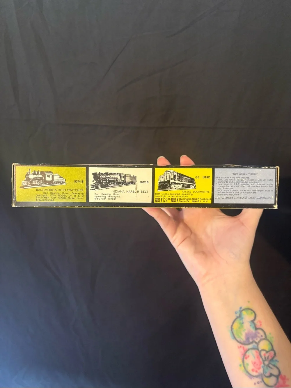 Vintage AHM HO Scale CNJ Alco C424 Diesel Locomotive 1540 Boxed